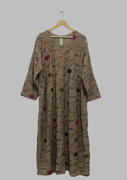 Abaya brodée - Taille XL/2XL - A37