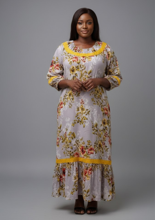 Abaya brodée - L - A3