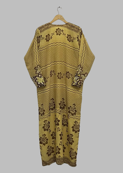 Abaya florale - L/XL - A46