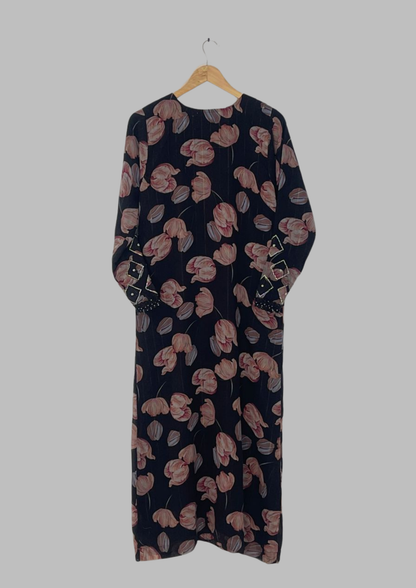 Abaya florale  - M - A4