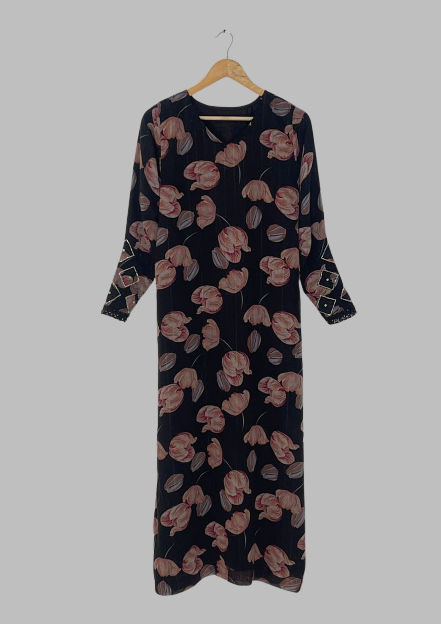 Abaya florale  - M - A4