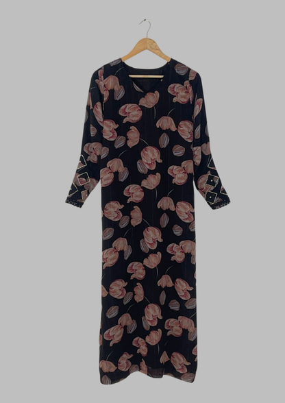 Abaya florale  - M - A4