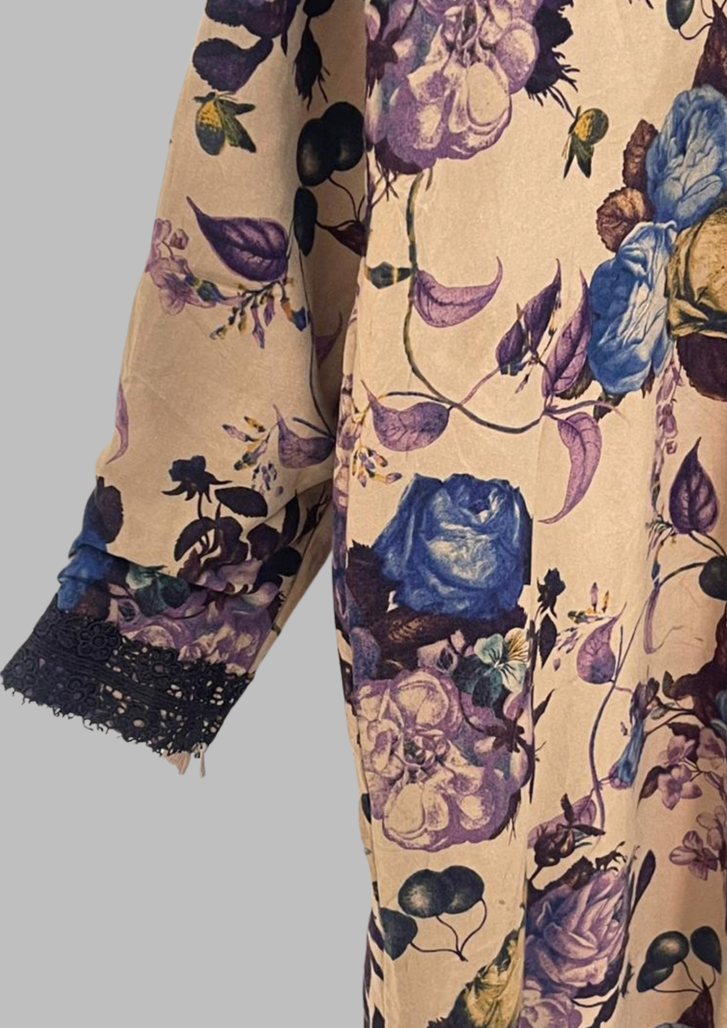 Abaya florale - XL - A50