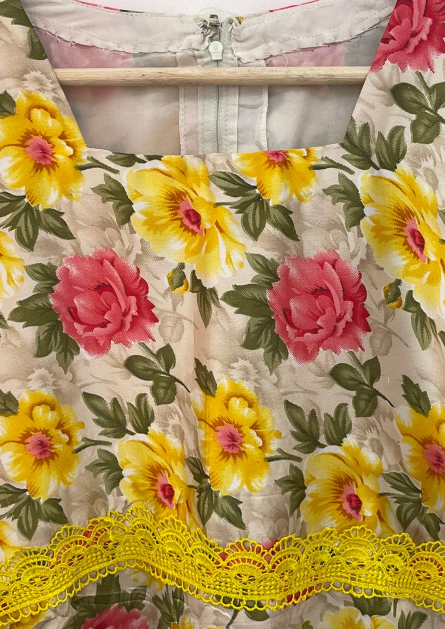 Abaya florale - 2XL - A53