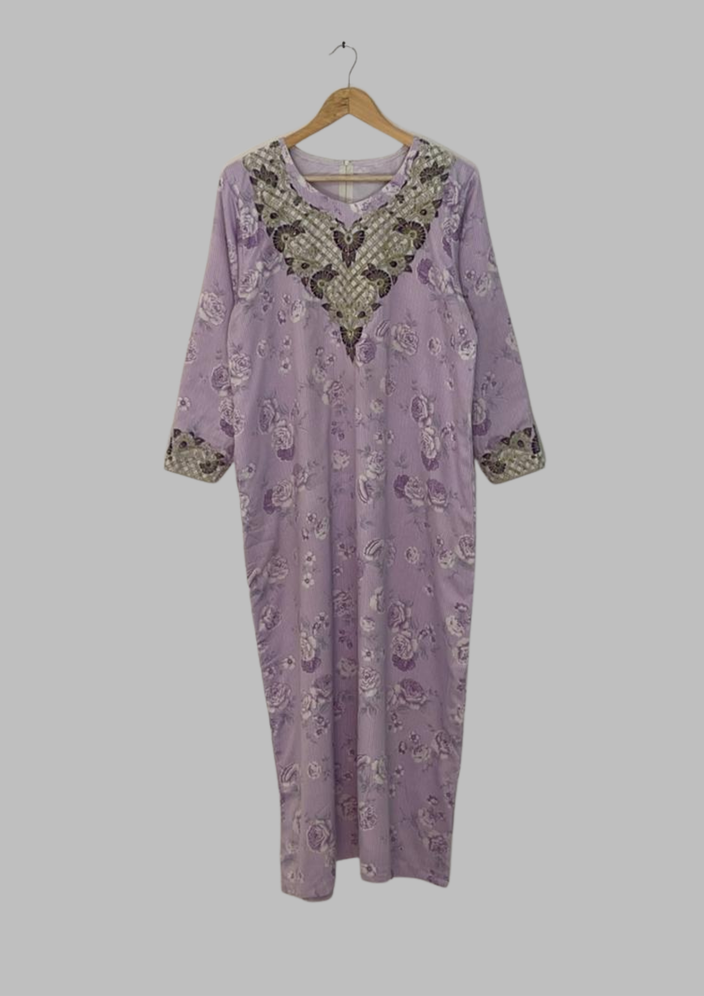 Abaya florale - M/L - A54