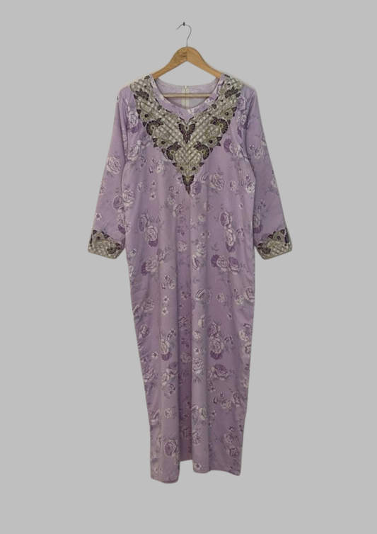 Abaya florale - M/L - A54