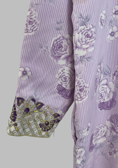 Abaya florale - M/L - A54