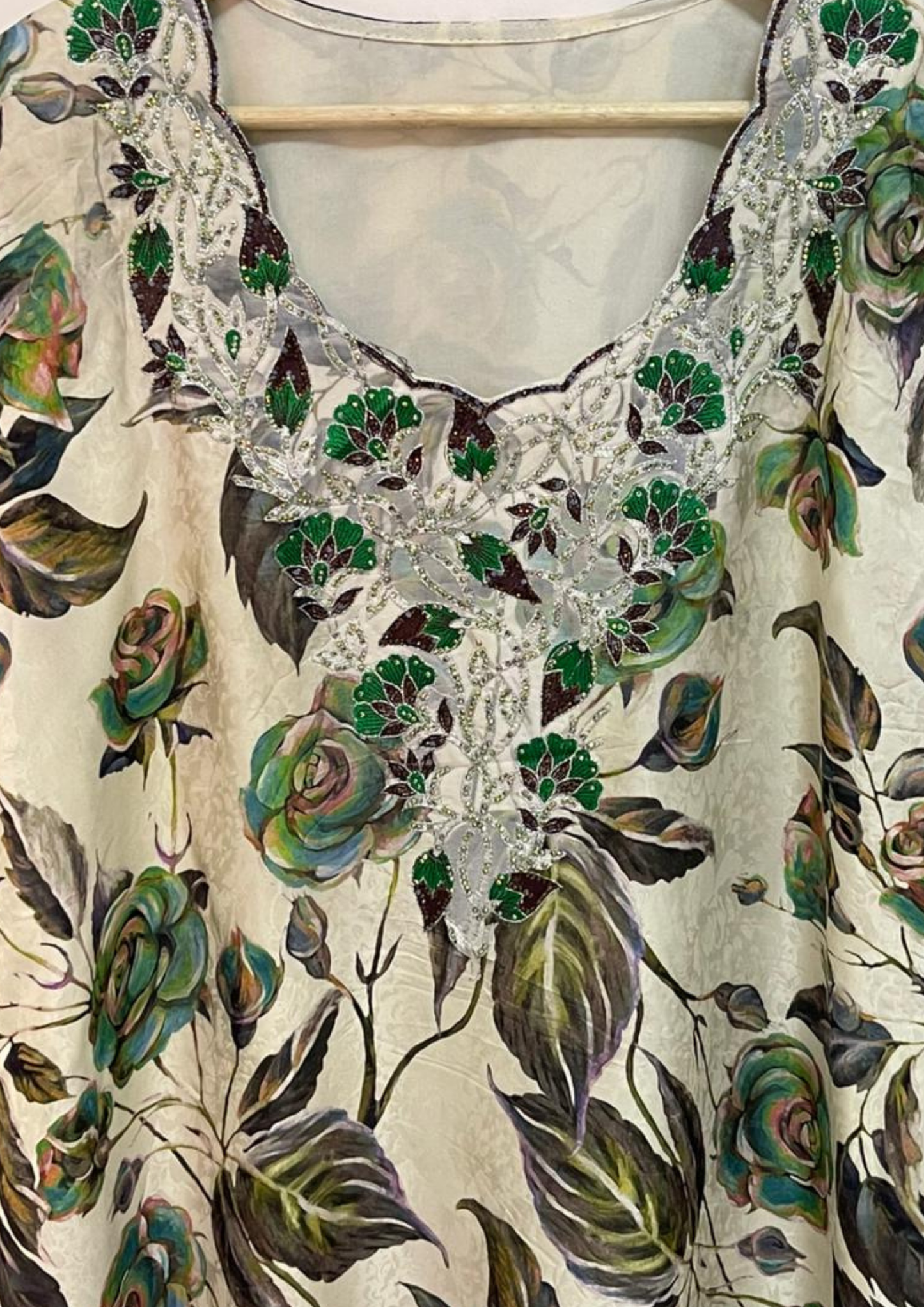 Abaya florale - XL - A57