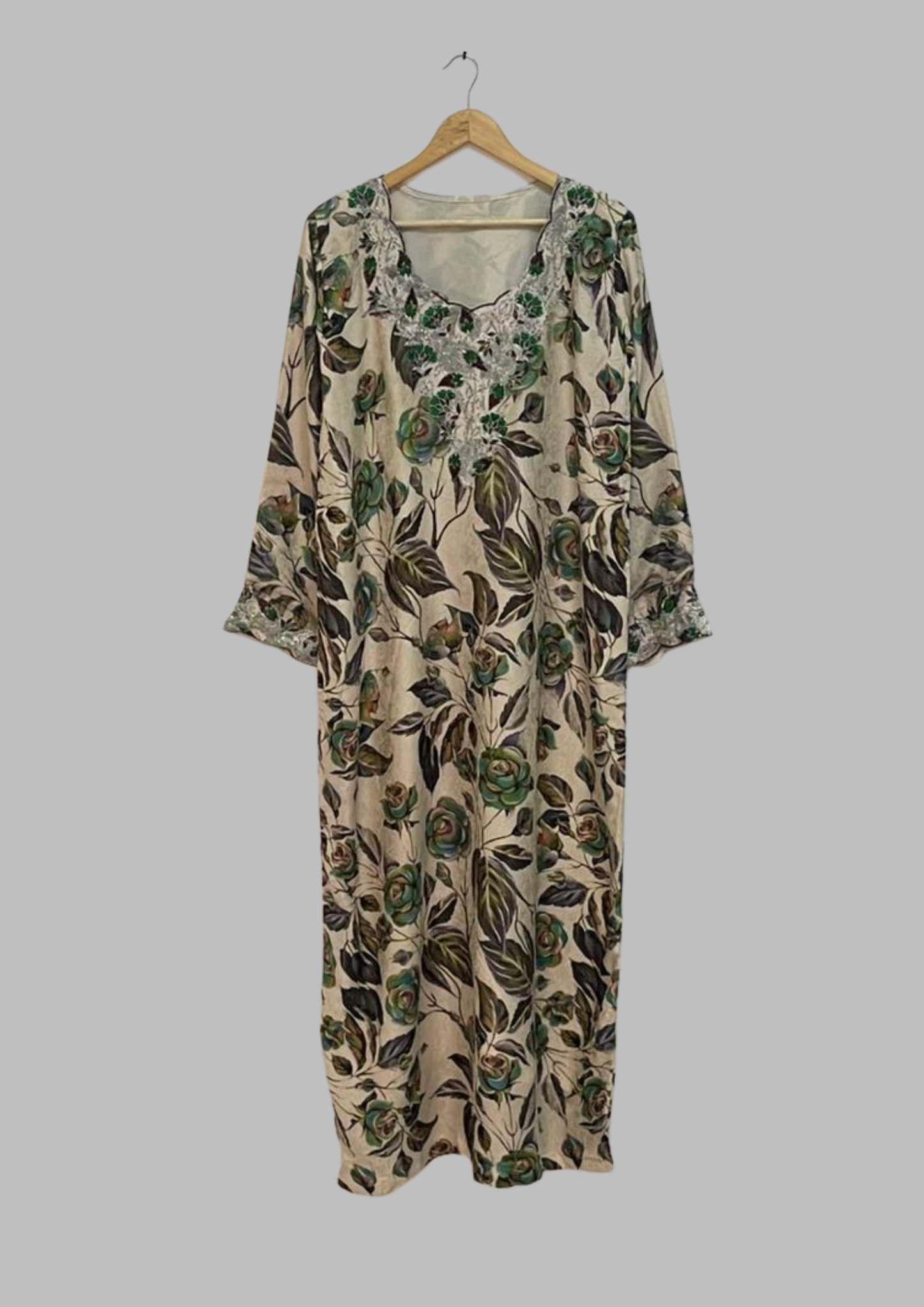 Abaya florale - XL - A57