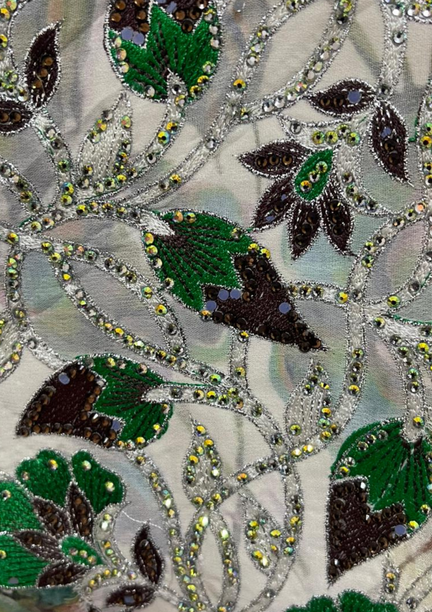 Abaya florale - XL - A57