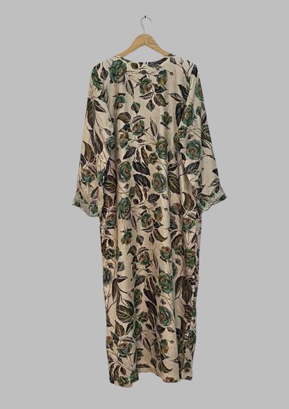 Abaya florale - XL - A57