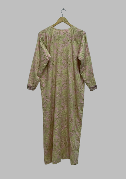 Abaya florale - XL - A60