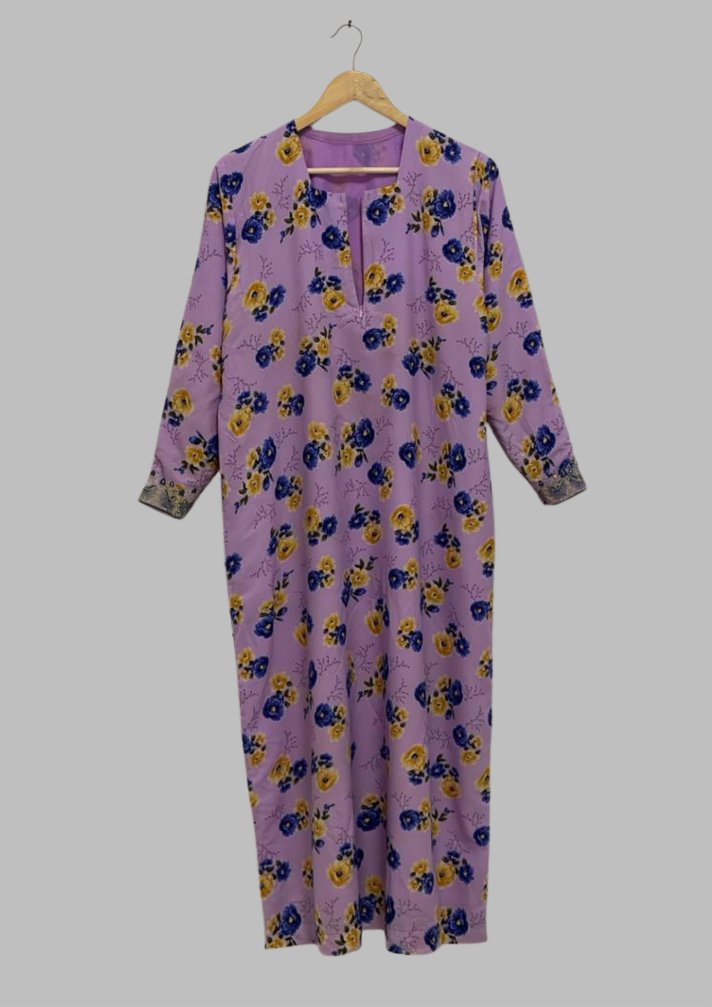 Abaya florale - XL - A62