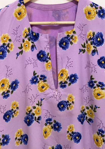 Abaya florale - XL - A62