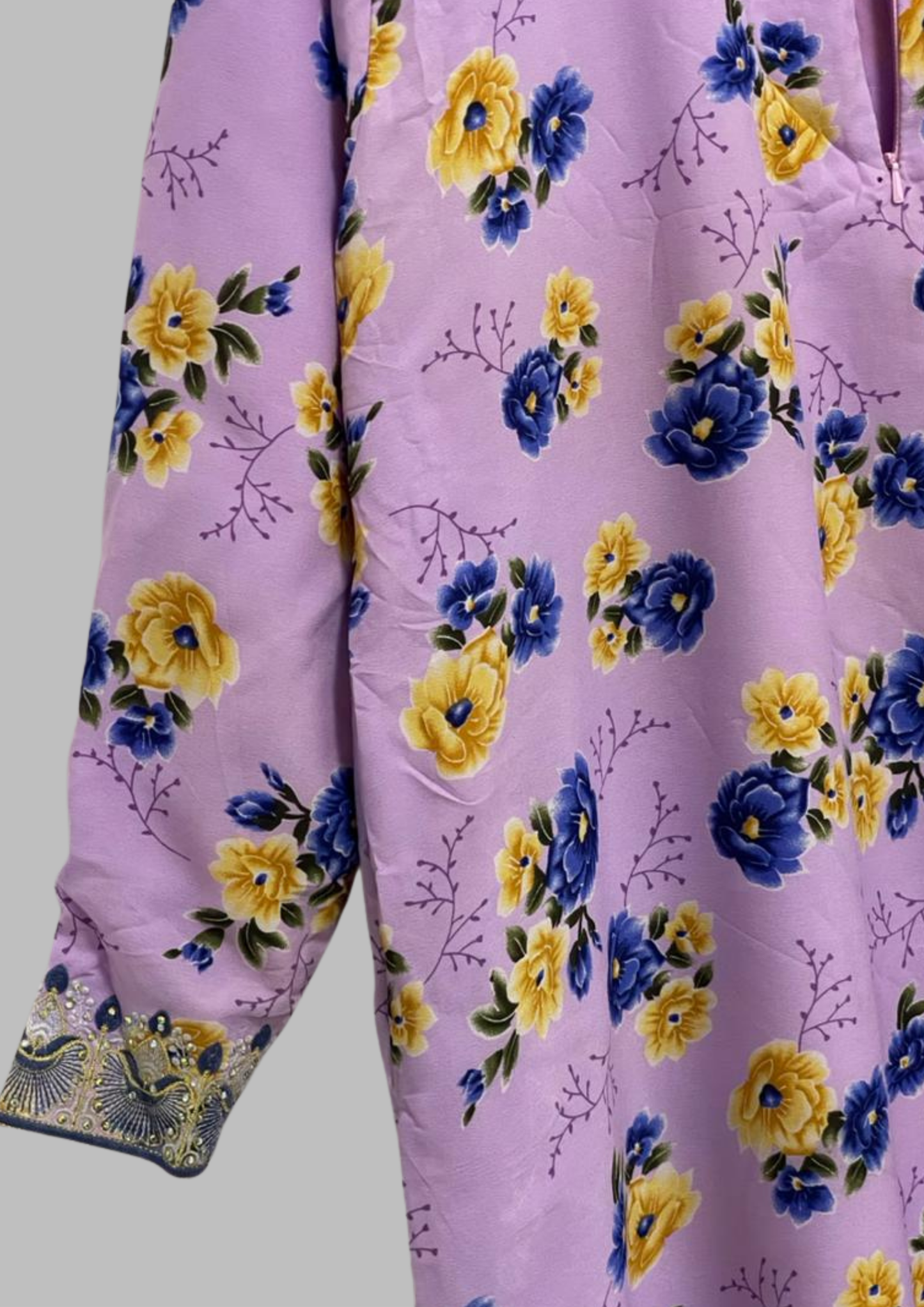 Abaya florale - XL - A62