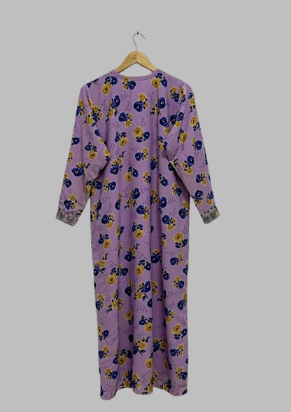 Abaya florale - XL - A62