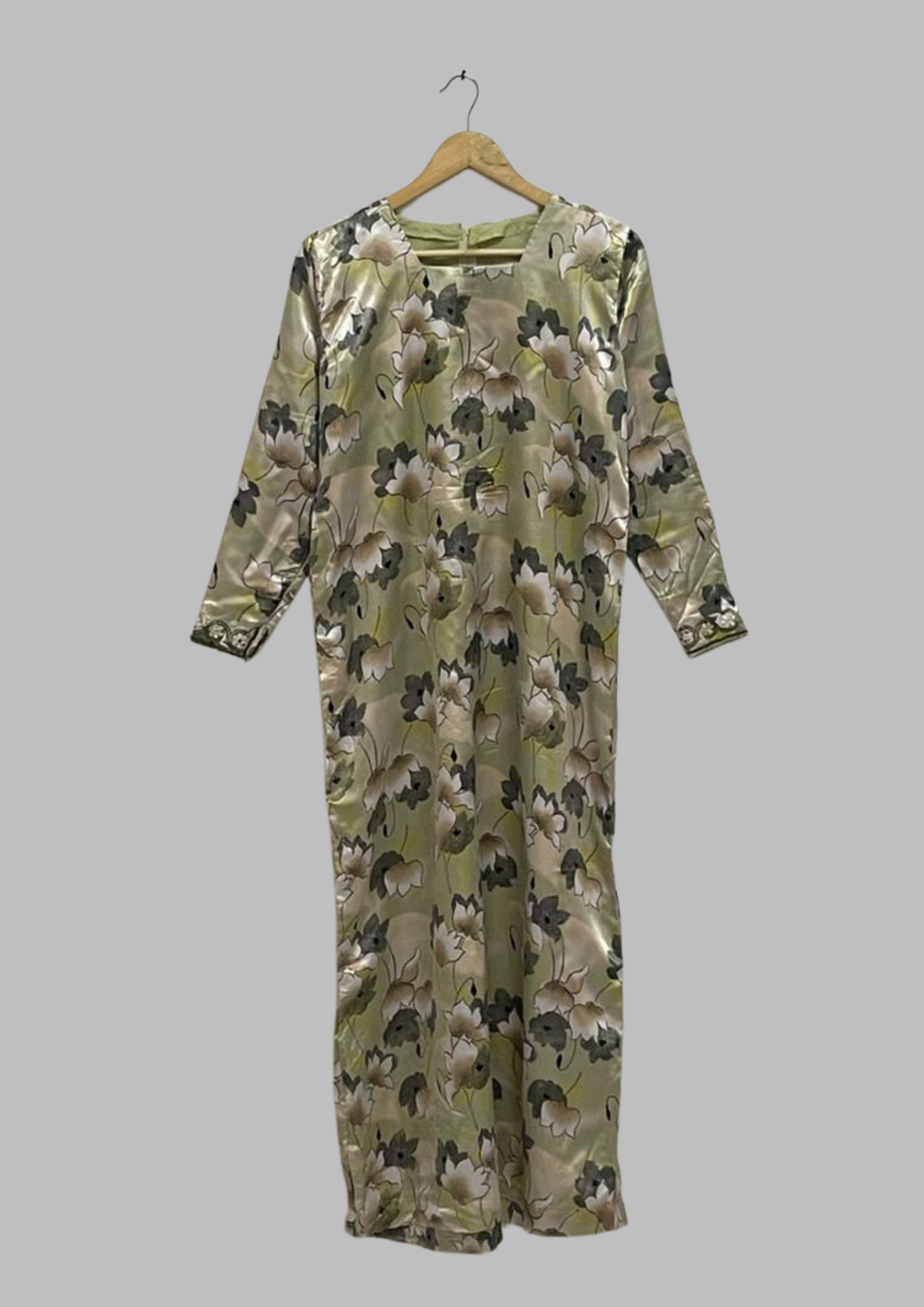 Abaya florale - L/XL - A63