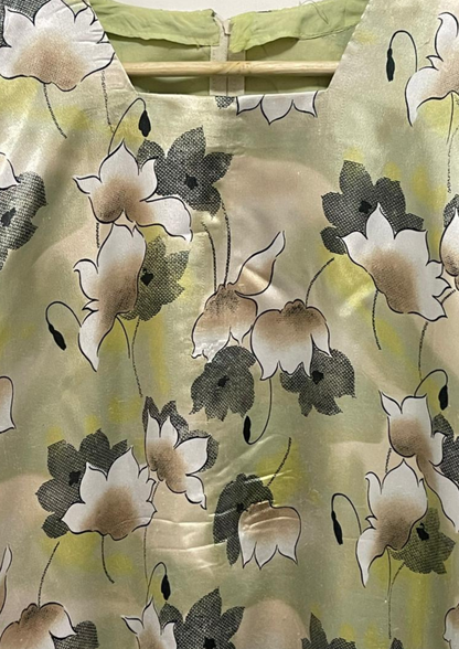 Abaya florale - L/XL - A63