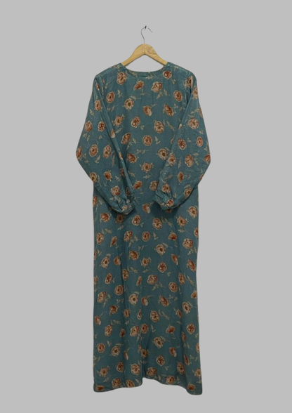 Abaya florale - L/XL - A69