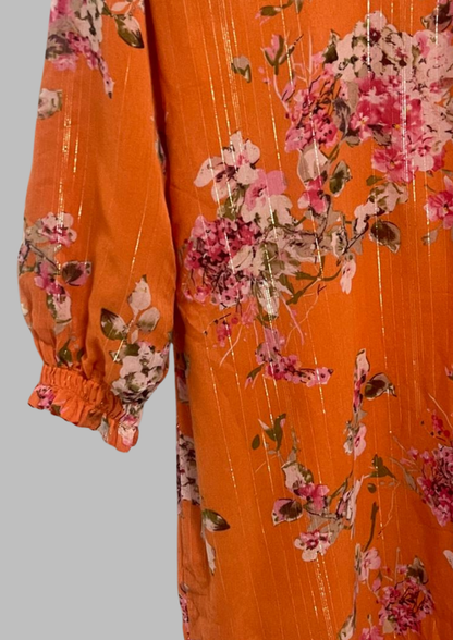 Abaya florale - M/L - A70