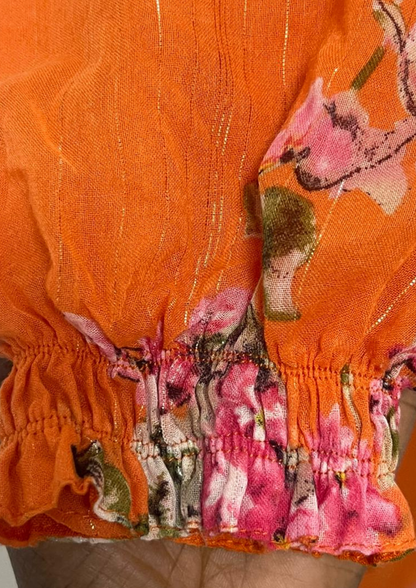 Abaya florale - M/L - A70