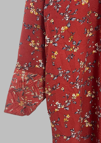 Abaya florale - M/L - A72