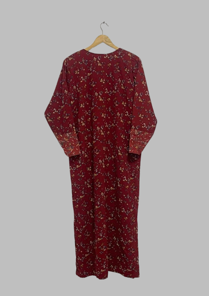 Abaya florale - M/L - A72