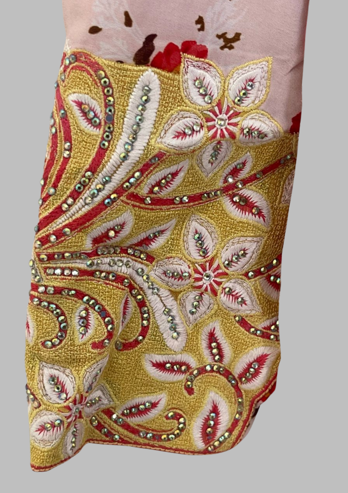 Abaya florale - S/M - A79