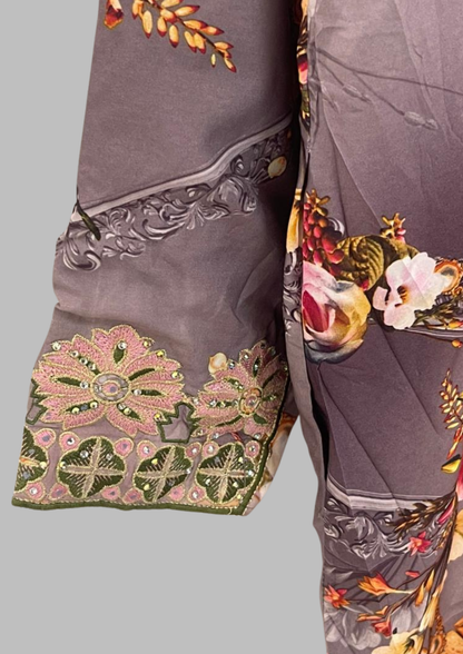 Abaya florale - L/XL - A8