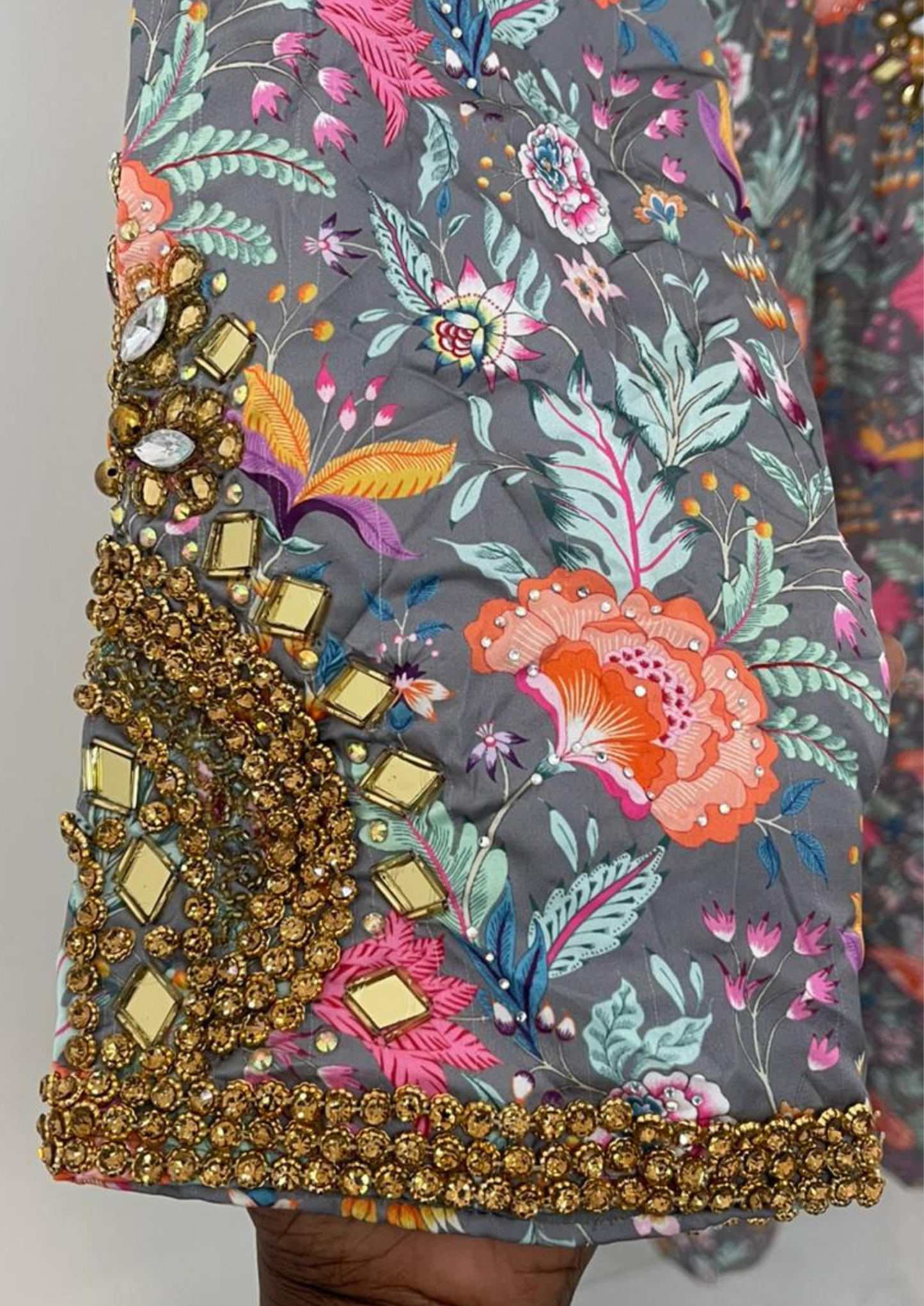 Abaya perlée - M/L - A80