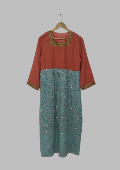 Abaya à paillètes - S/M - A82