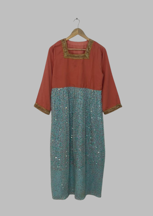 Abaya à paillètes - S/M - A82