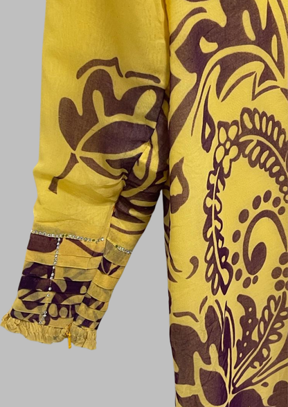 Abaya florale - M/L - A89