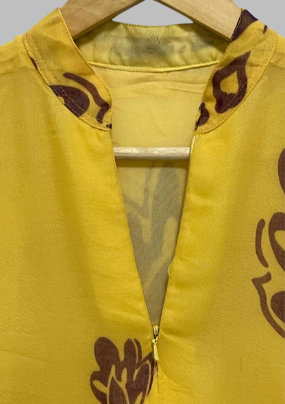 Abaya florale - M/L - A89