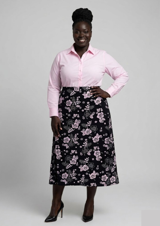 Jupe florale - Damart - Taille XL(J46)