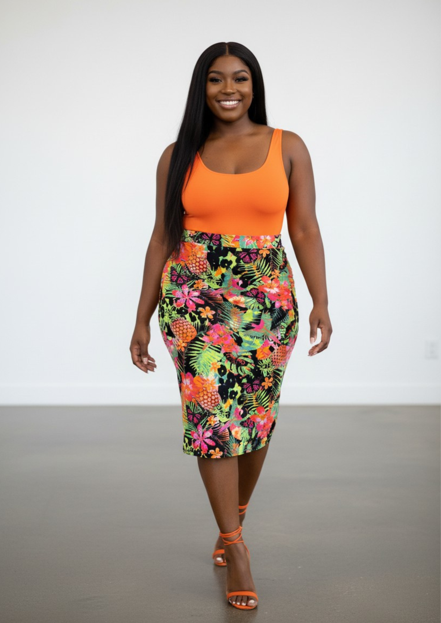 Jupe florale - George - Taille XL (J7)