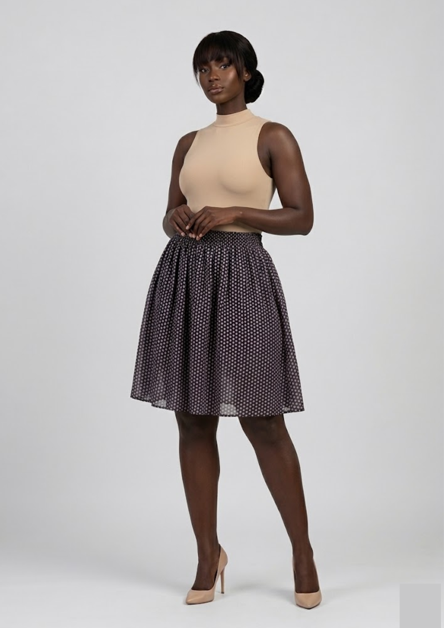 Jupe évasée à motifs - Taille M/L (J41)