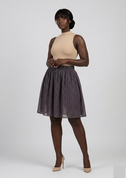 Jupe évasée à motifs - Taille M/L (J41)