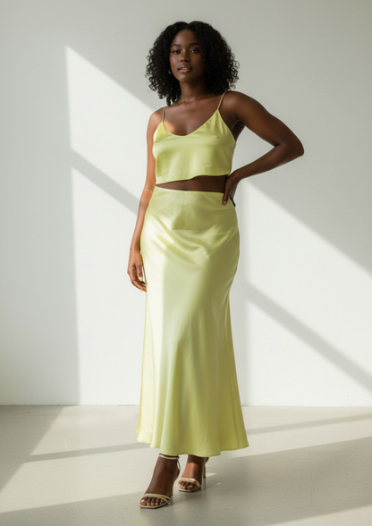Crop Top jaune - M - H53