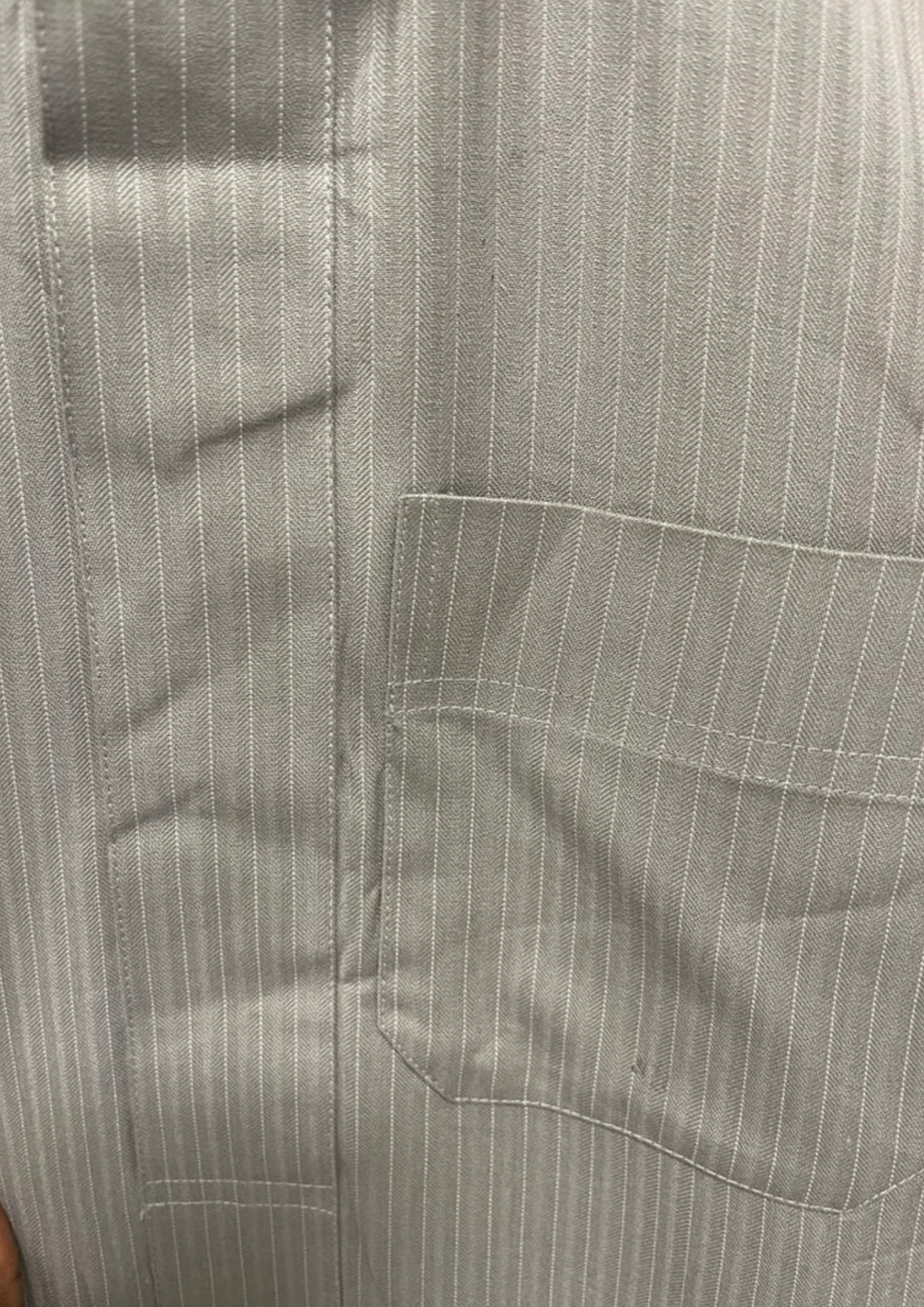Jellaba gris rayé - XS - J12