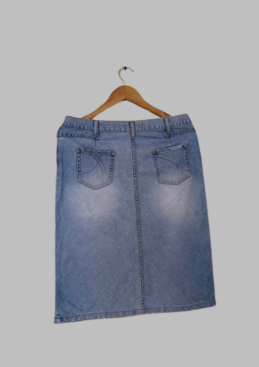 Jupe jean - River Island - Taille L (J123)