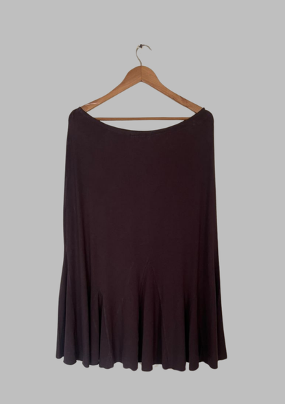 Jupe évasée marron - Per Una - Taille XL (J130)