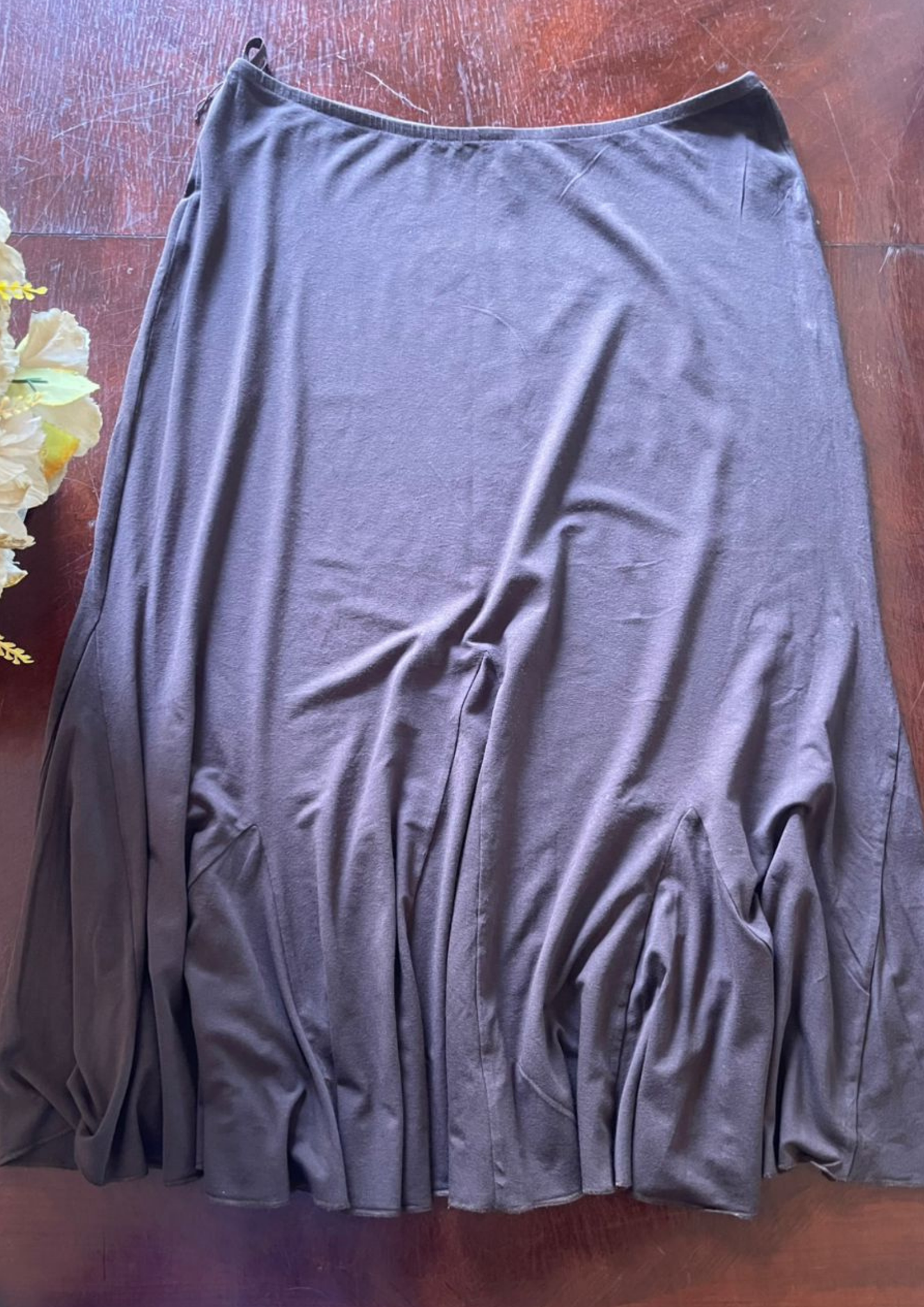 Jupe évasée marron - Per Una - Taille XL (J130)