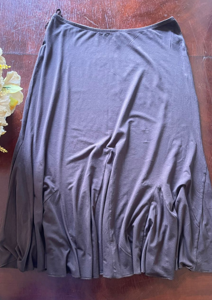 Jupe évasée marron - Per Una - Taille XL (J130)