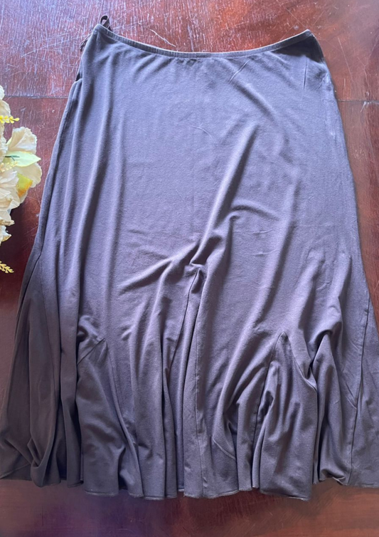 Jupe évasée marron - Per Una - Taille XL (J130)