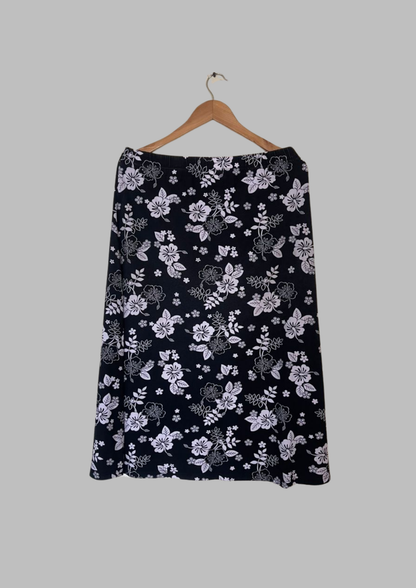 Jupe florale - Damart - Taille XL (J131)