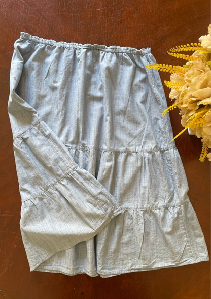 Jupe paysanne bleue - Taille M/L (J134)