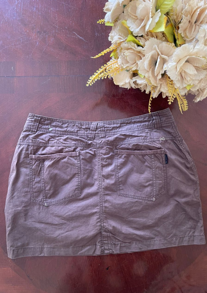 Jupe short marron - Taille 2XL (J142)