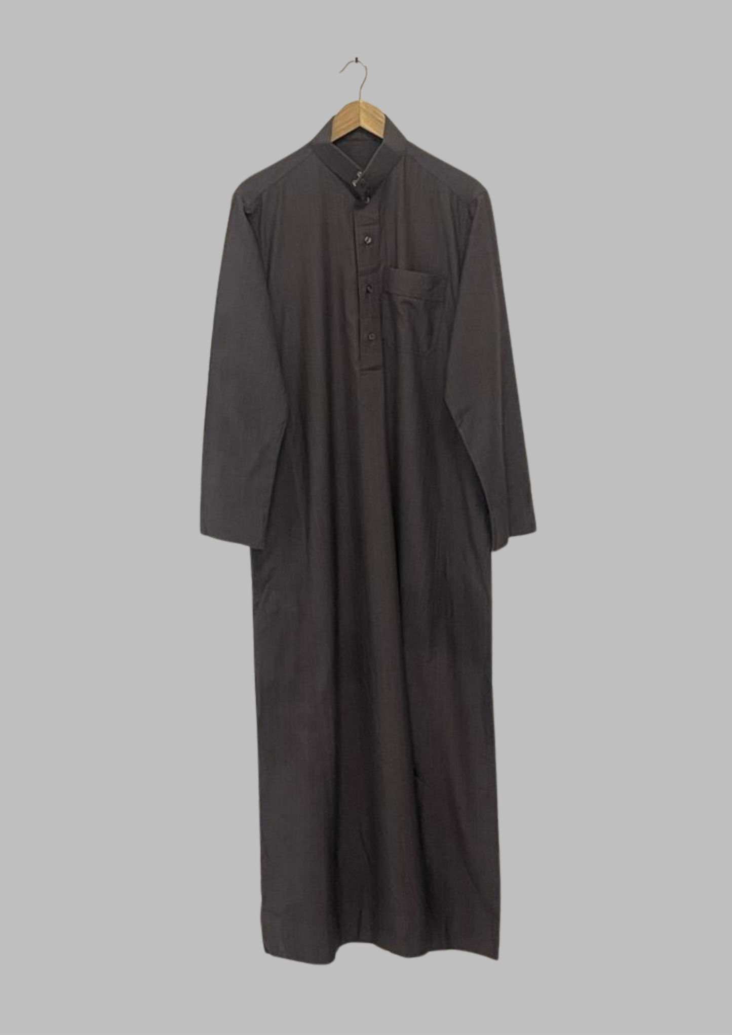 Jellaba marron bandes - XL - J17