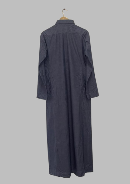 Jellaba rayures bleue - L - J18